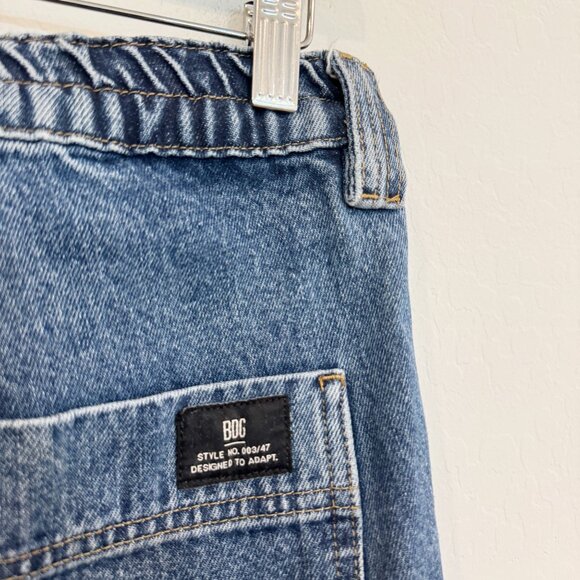 BDG Denim High Rise Skate Cargo Pocket Baggy Jeans Punk Urban Outfitters Blue 28 - Picture 10 of 12